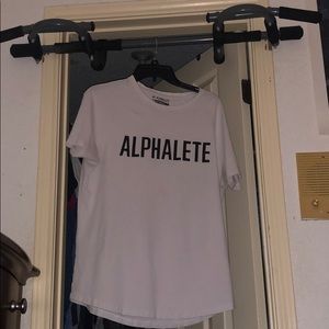 Alphalete performance  script shirt